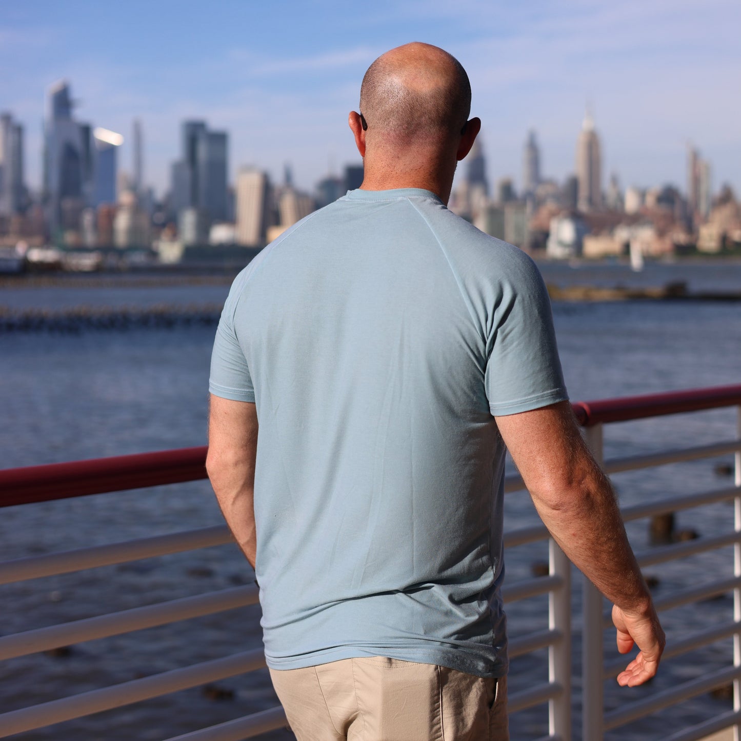 SHORT SLEEVE T-SHIRT HARBOR BLUE