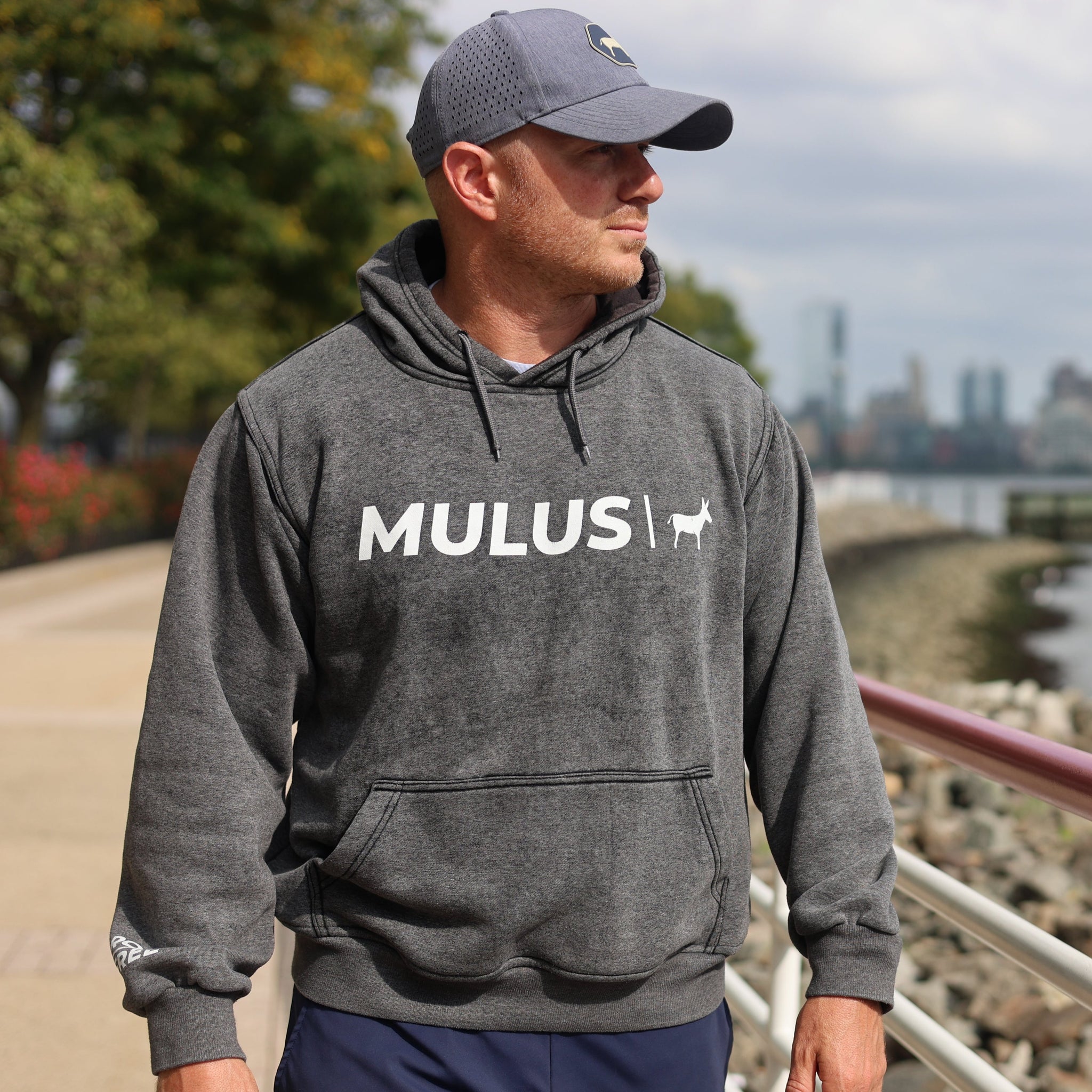 Burgundy Stone Wash Hoodie main image 1